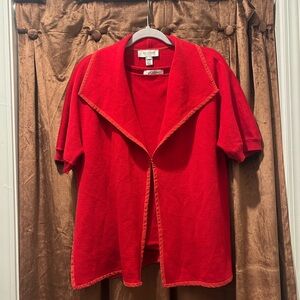 St. John Knit Cardigan/Tank Top Set